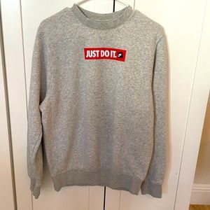 Nike Sportswear JDI Fleece Crew Sweater Gray